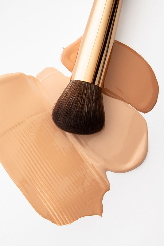 #farbwunsch_n-1, #farbwunsch_n-2, #farbwunsch_n-3, #farbwunsch_n-4, #farbwunsch_n-5, #farbwunsch_n-6, #farbwunsch_n-7, JACKS beauty line Foundationpinsel mit Foundationswatches