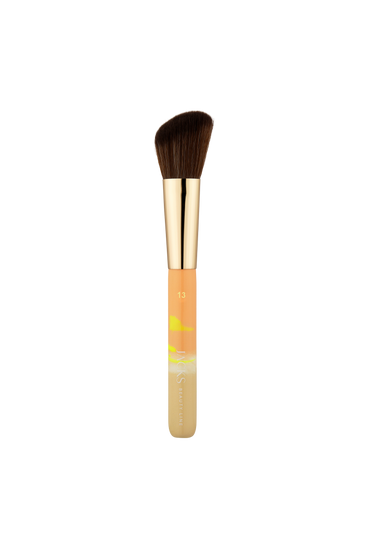 #13 Rouge- & Contouringpinsel #farbwunsch_neon-pastell, JACKS beauty line Rougepinsel und Contouringpinsel in Neon Pastell