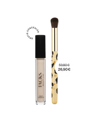 concealer Duo #farbwunsch_n-1, JACKS beauty line Cream Concealer N.1 und gratis #24 Concealer Touch-up Pinsel Animal Print