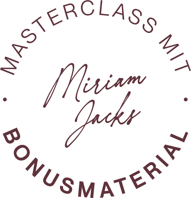 Schriftzug Masterclass by Miriam Jacks für den JACKS beauty line Adventskalender 2025