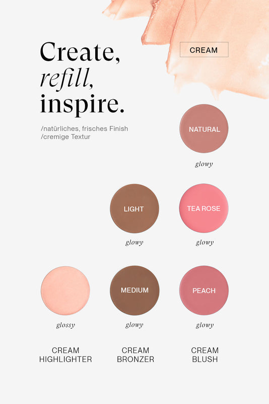 JACKS beauty line Übersicht aller Cream Refills für Bronzer, Highlighter und Blush