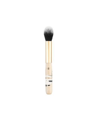 #M22 Multi Blenderpinsel – Mini Size - by Miriam Jacks JACKS beauty line handbemalter Mini Multi Blenderpinsel in Beige, Weiß un Schwarz
