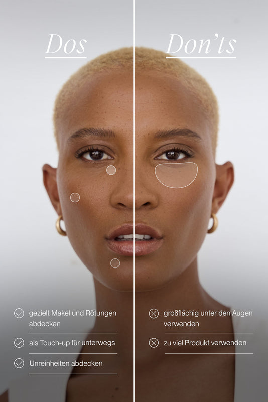 #farbwunsch_n-5, #farbwunsch_n-6, #farbwunsch_n-7, Cover Concealer Dos and Don'ts im Vergleich