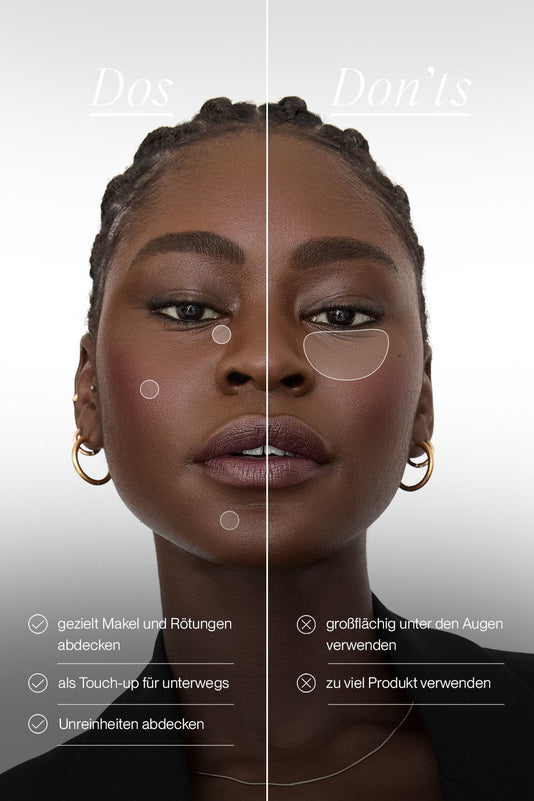 #farbwunsch_n-8, #farbwunsch_n-9, #farbwunsch_n-10, #farbwunsch_n-11, Cover Concealer Dos and Don'ts im Vergleich