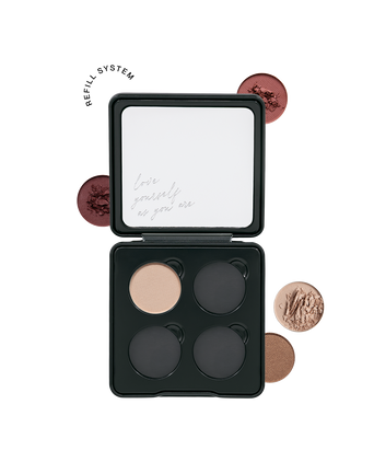 Individual Eyeshadow Palette JACKS beauty line leere Aluminium Lidschattenpalette zum auffüllen mit einzelnen Lidschatten