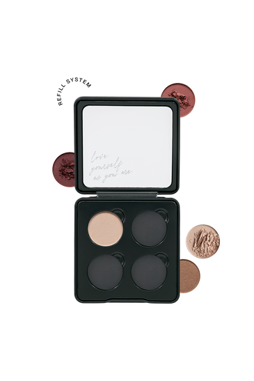 Individual Eyeshadow Palette JACKS beauty line leere Aluminium Lidschattenpalette zum auffüllen mit einzelnen Lidschatten