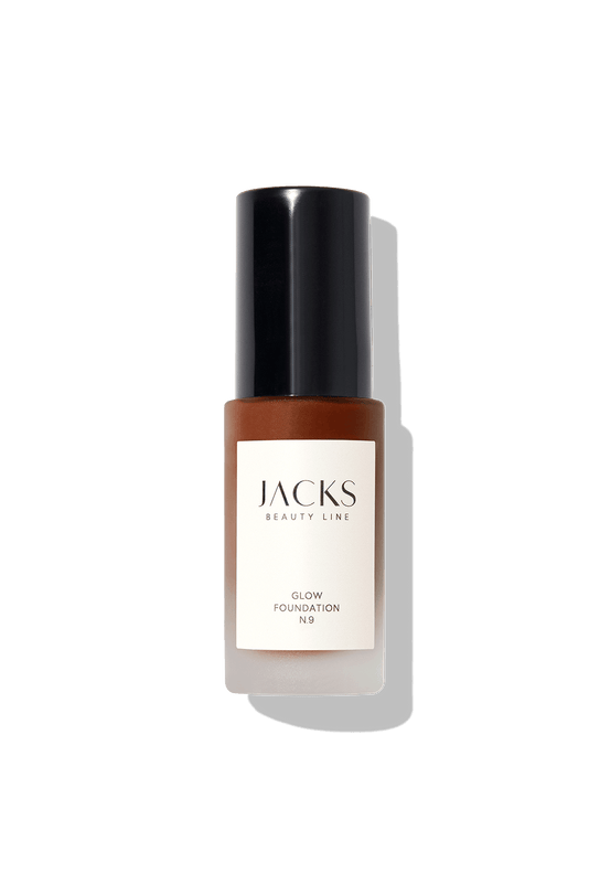 #farbwunsch_n-9, JACKS beauty line Glow Foundation Flakon N.9