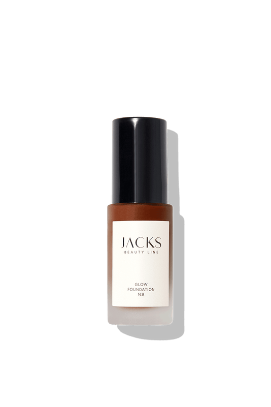 #farbwunsch_n-9, JACKS beauty line Glow Foundation Flakon N.9