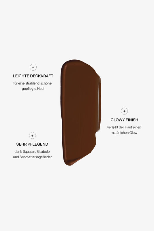 #farbwunsch_n-9, USPs und Farbswatch des JACKS beauty line Glow Foundation N.9