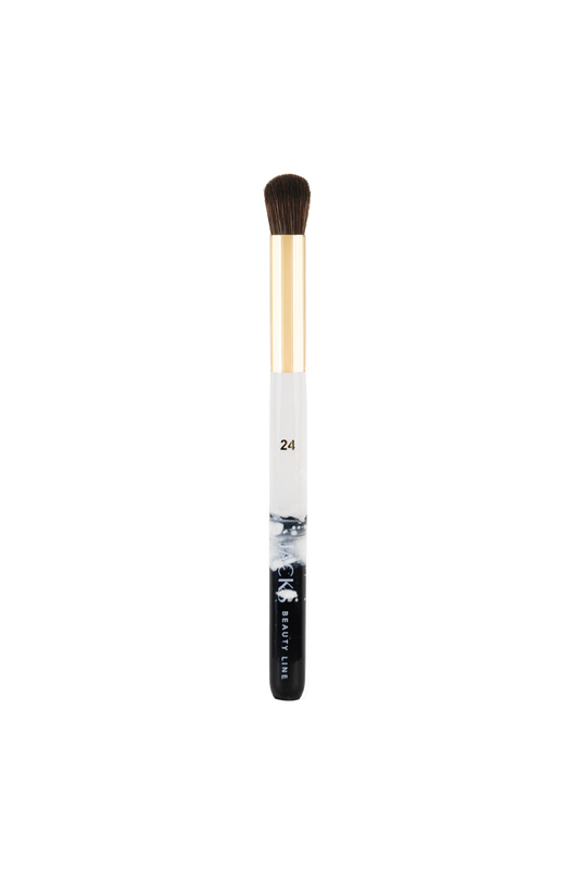 #farbwunsch_monochrom, handbemalter JACKS beauty line #24 Concealer Touch-up Pinsel in schwarz-weiß