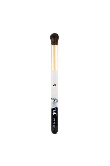 #24 Concealer Touch-up Pinsel #farbwunsch_monochrom, handbemalter JACKS beauty line #24 Concealer Touch-up Pinsel in schwarz-weiß