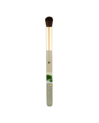 #24 Concealer Touch-up Pinsel #farbwunsch_nature-colors, handbemalter JACKS beauty line #24 Concealer Touch-up Pinsel in grün und beige