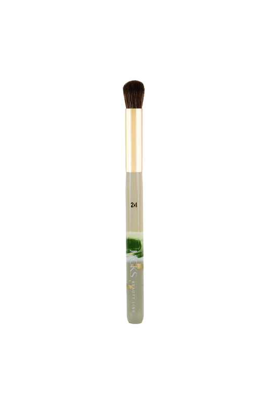 #farbwunsch_nature-colors, handbemalter JACKS beauty line #24 Concealer Touch-up Pinsel in grün und beige