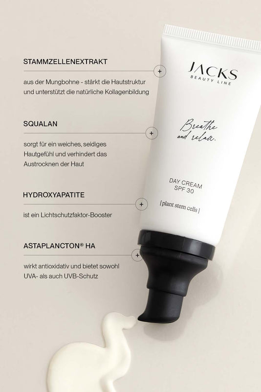 JACKS beauty line Tagescreme mit LSF 30 mit USPs