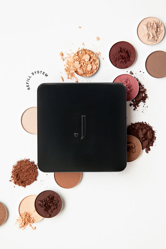 die neue JACKS beauty line leere Lidschattenpalette aus Aluminium