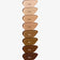 10 Swatches inkl. Farbnamen der JACKS beauty line Foundation Farben