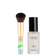 #farbwunsch_n-1, JACKS beauty line Glow Foundation N.1 neben dem M12 Mini Foundationpinsel