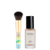 #farbwunsch_n-5, JACKS beauty line Glow Foundation N.5 neben dem M12 Mini Foundationpinsel