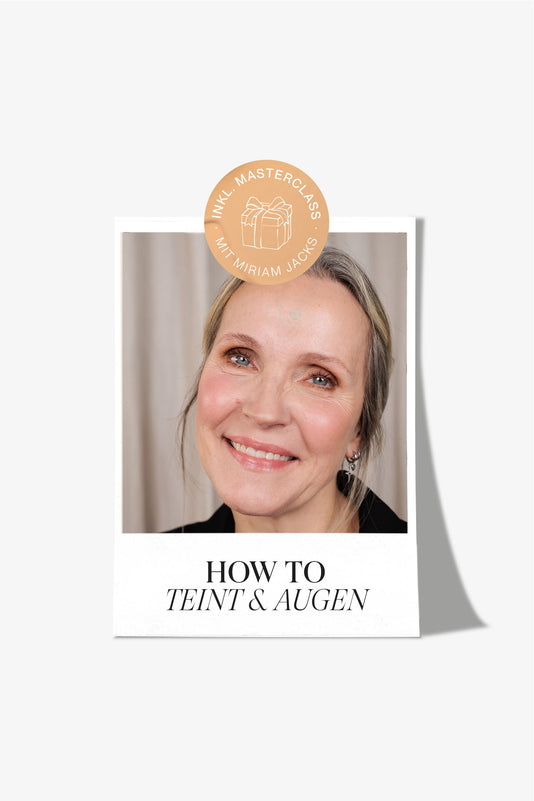 Make up Masterclass How To Teint & Augen mit einer geschminkten Frau als Cover