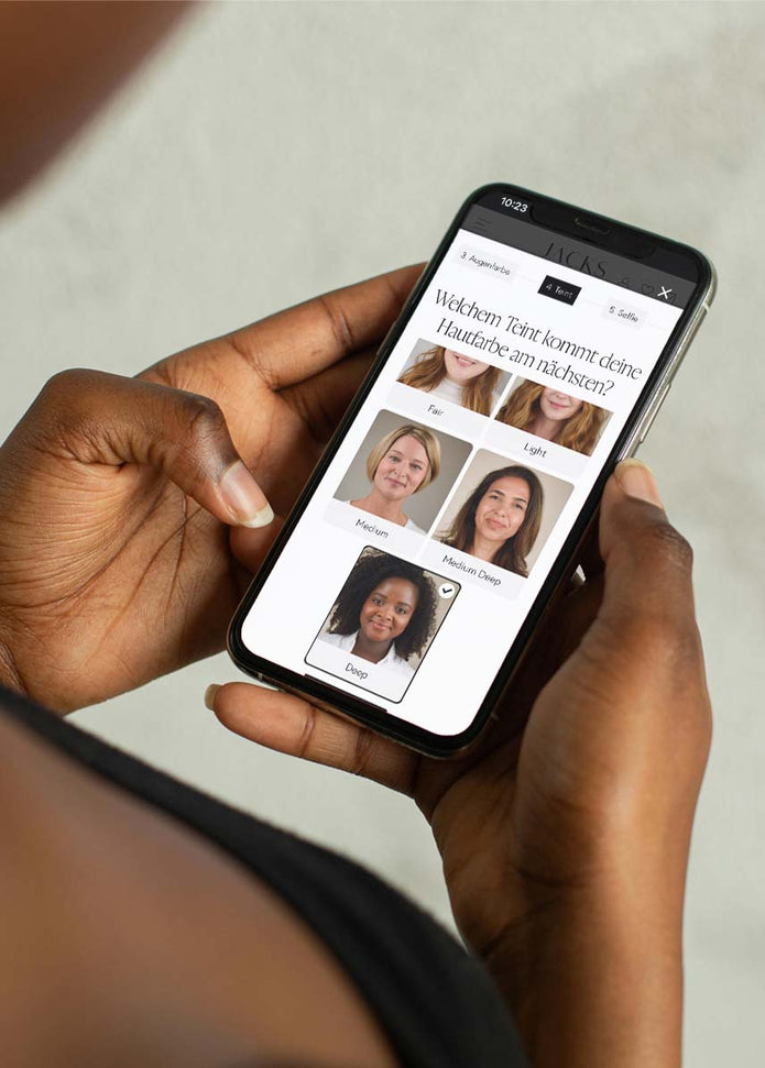 die JACKS beauty line digitale Beratung für das Handy