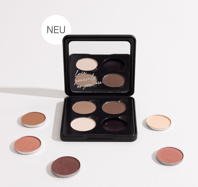 die neue JACKS beauty line Lidschattenpalette für 4 Einzel Lidschatten