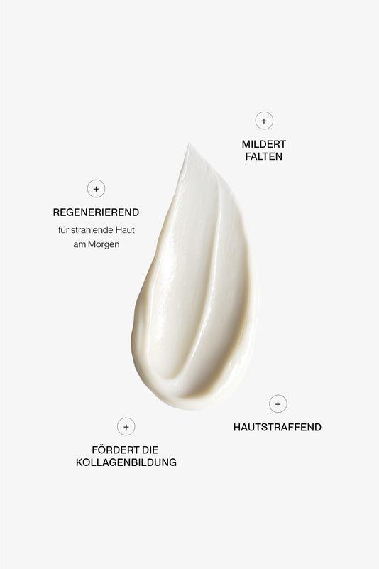 JACKS beauty line Nachtcreme Swatch mit USPs