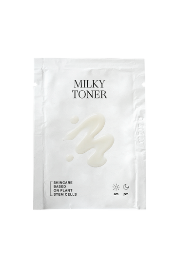 Milky Toner Tester Tester Sachet mit dem JACKS beauty line Milky Toner