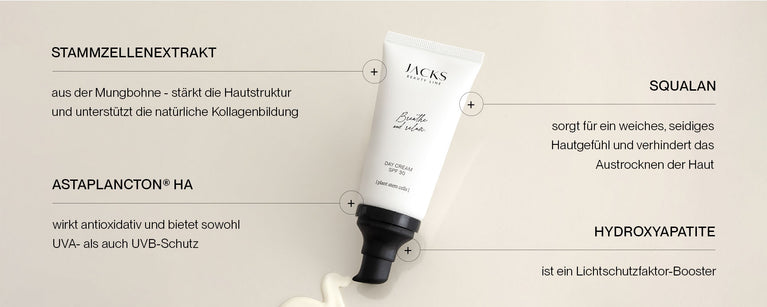 JACKS beauty line Tagescreme Swatches inklusive USPs