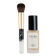 JACKS beauty line handbemalter Foundationpinsel in schwarz weiß steht neben der Glow Foundation N3