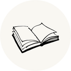 gezeichnetes Buch als Icon