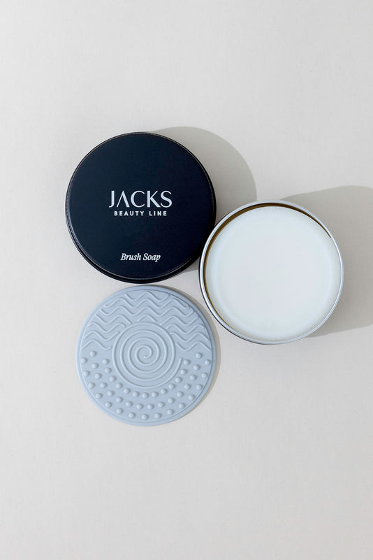 Feste Brush Soap mit Reinigungspad für Make-up Pinsel