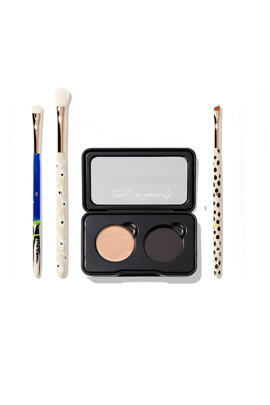 JACKS 2er Eyeshadow Palette und 3 Lidschatten Pinsel von AndBloom
