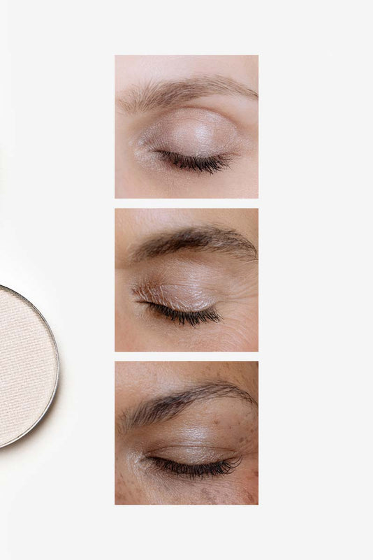 #farbwunsch_frozen, Eyeshadow Frozen Vergleich an verschiedenen Hauttönen