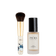 #farbwunsch_n-3, JACKS beauty line Glow Foundation N.1 neben dem M12 Mini Foundationpinsel