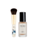#farbwunsch_n-4, JACKS beauty line Glow Foundation N.1 neben dem M12 Mini Foundationpinsel