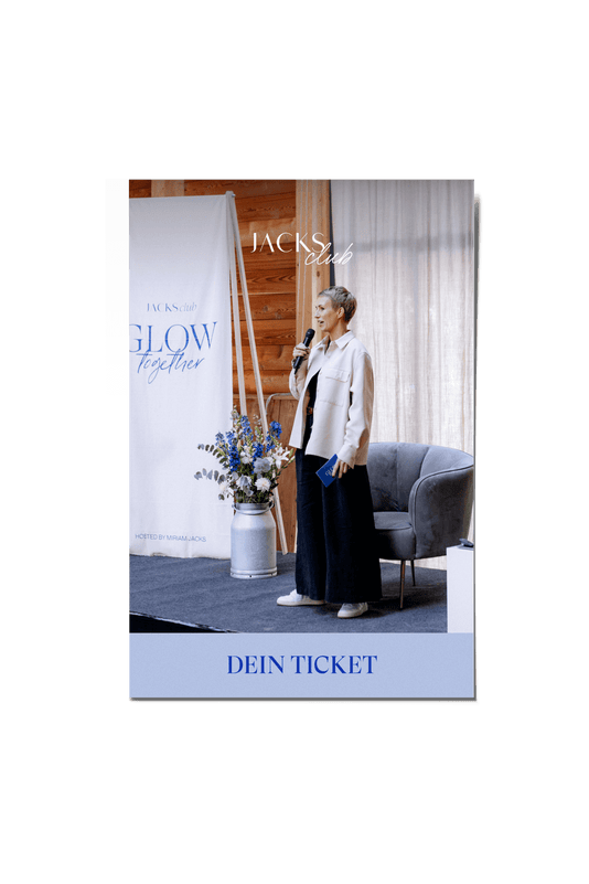 JACKS Club digitales Glow Festival Ticket mit Miriam Jacks