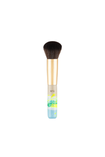 #M12 Foundationpinsel - Mini Size JACKS beauty line Mini Foundationpinsel in den Farben beige, neongeld und hellblau