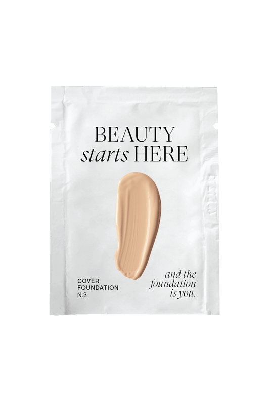 JACKS beauty line Tester Sachet für die Cover Foundation N3