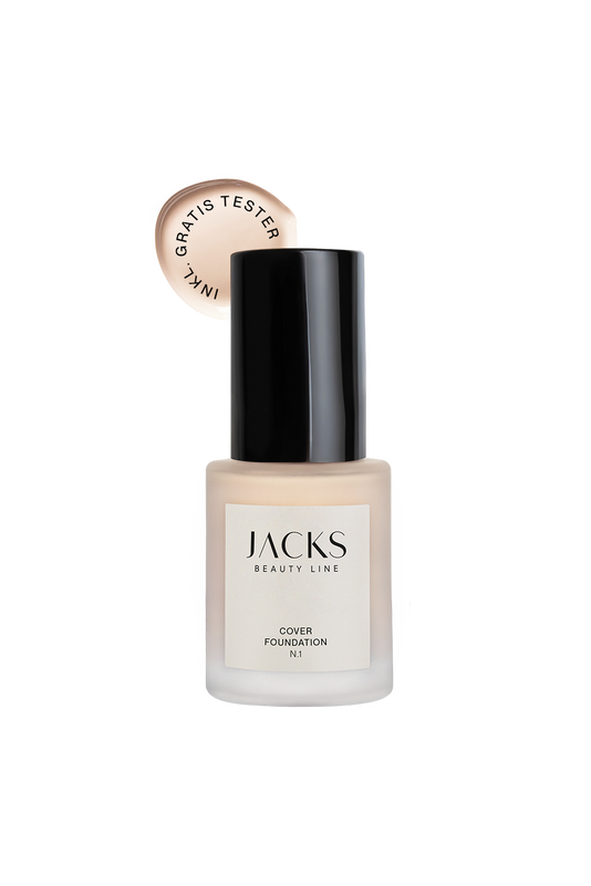 #farbwunsch_n-1, JACKS beauty line Cover Foundation Flakon Farbe N.1 als Freisteller