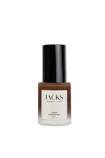 Cover Foundation #farbwunsch_n-10, JACKS beauty line Cover Foundation Flakon Farbe N.10 als Freisteller