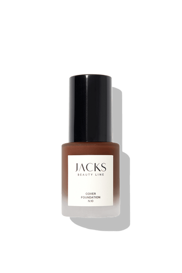 Cover Foundation #farbwunsch_n-10, JACKS beauty line Cover Foundation Flakon Farbe N.10 als Freisteller