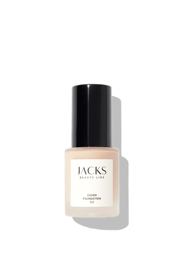 Cover Foundation #farbwunsch_n-2, JACKS beauty line Cover Foundation Flakon Farbe N.2 als Freisteller