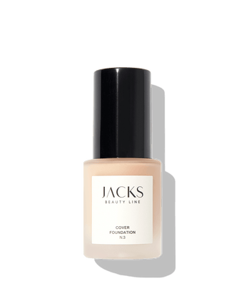 Cover Foundation #farbwunsch_n-3, JACKS beauty line Cover Foundation Flakon Farbe N.3 als Freisteller