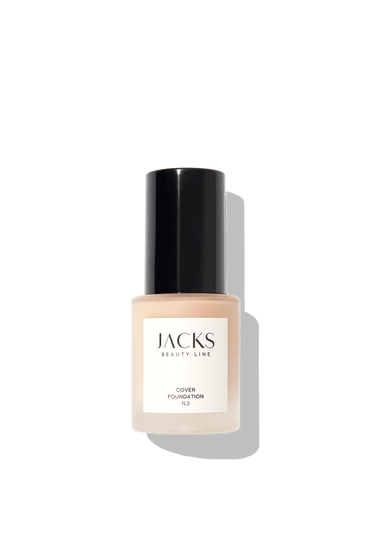 Cover Foundation #farbwunsch_n-3, JACKS beauty line Cover Foundation Flakon Farbe N.3 als Freisteller