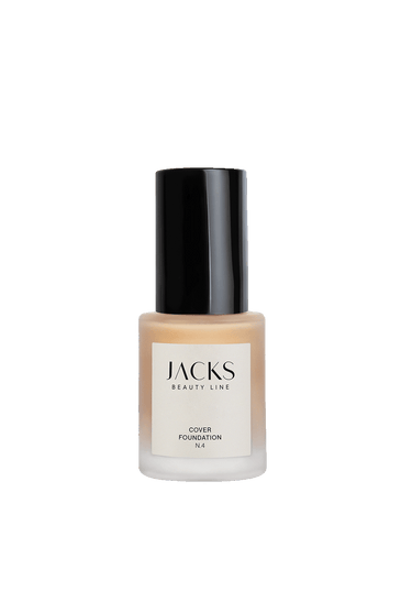 Cover Foundation #farbwunsch_n-4, JACKS beauty line Cover Foundation Flakon Farbe N.4 als Freisteller