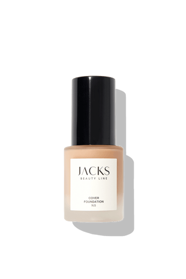 Cover Foundation #farbwunsch_n-5, JACKS beauty line Cover Foundation Flakon Farbe N.5 als Freisteller