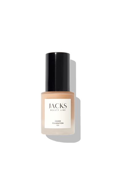 Cover Foundation #farbwunsch_n-5, JACKS beauty line Cover Foundation Flakon Farbe N.5 als Freisteller