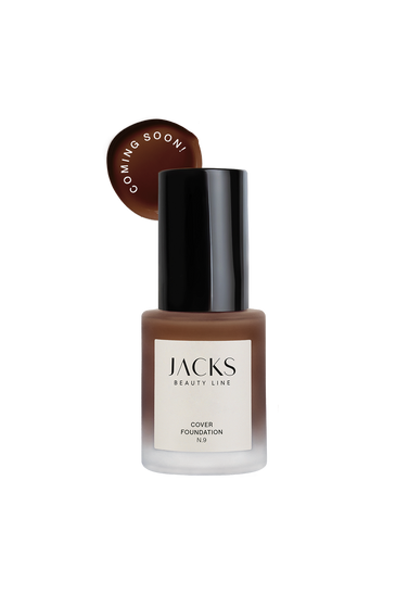 Cover Foundation #farbwunsch_n-9, JACKS beauty line Cover Foundation Flakon Farbe N.9 als Freisteller