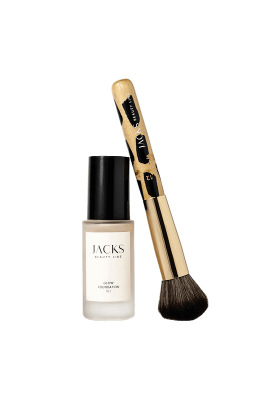 #farbwunsch_n-1, #farbwunsch_n-2, #farbwunsch_n-3, #farbwunsch_n-4, #farbwunsch_n-5, #farbwunsch_n-6, #farbwunsch_n-7, Glow Foundation Starter Set von JACKS beauty line