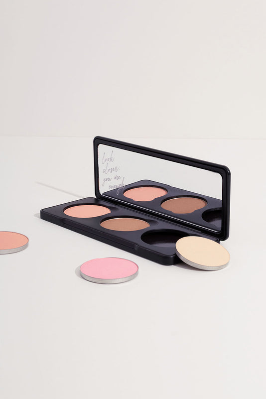 JACKS beauty line Individual Puderpalette mit Bronzer, Blush und Puder